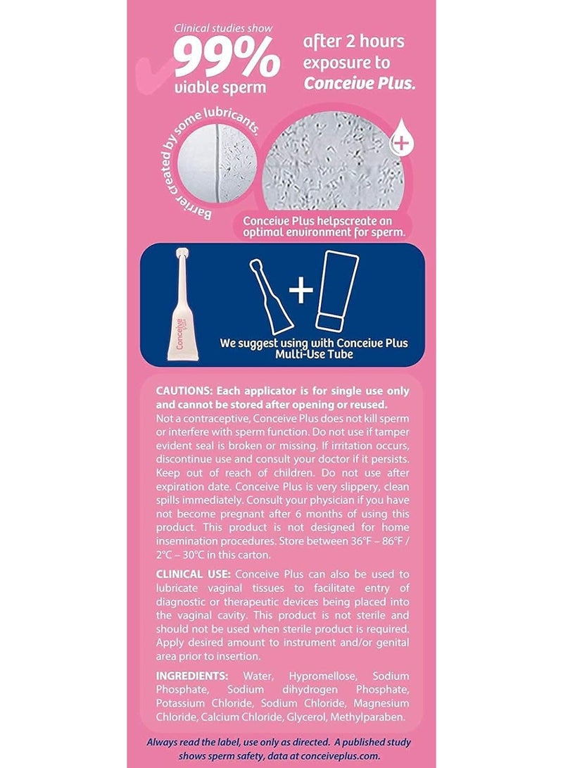 كونسيف_بلس مزلق للخصوبة بحجم مناسب للسفر، يحتوي على أيونات الكالسيوم والمغنيسيوم، يُستخدم عند محاولة الحمل. - Image 5